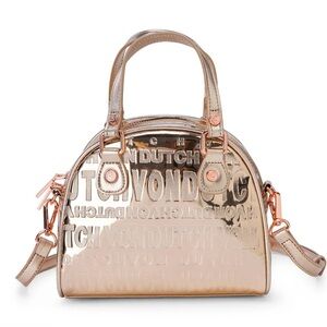 Von Dutch | Rose Metallic Gold Mini Bowling Bag